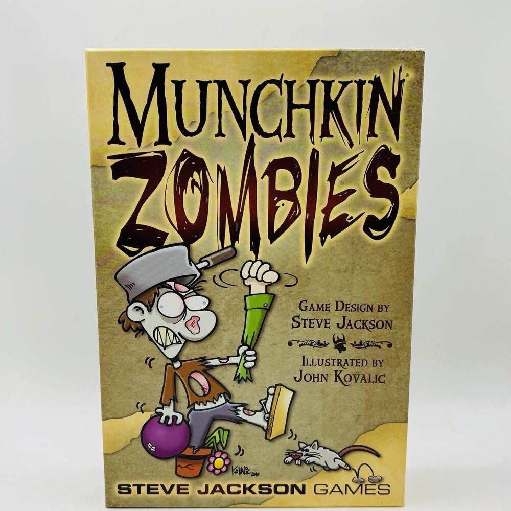 2011 Munchkin Zombies Card Game Steve Jackson Games 1st Edition COMPLETE Game
